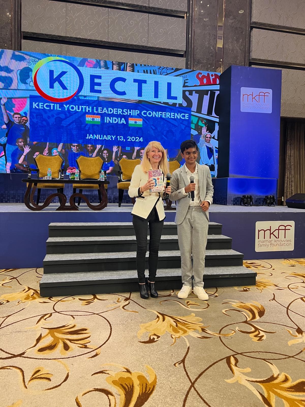 Kectil youth leadership conference stage — program highlight for essays and ideas.